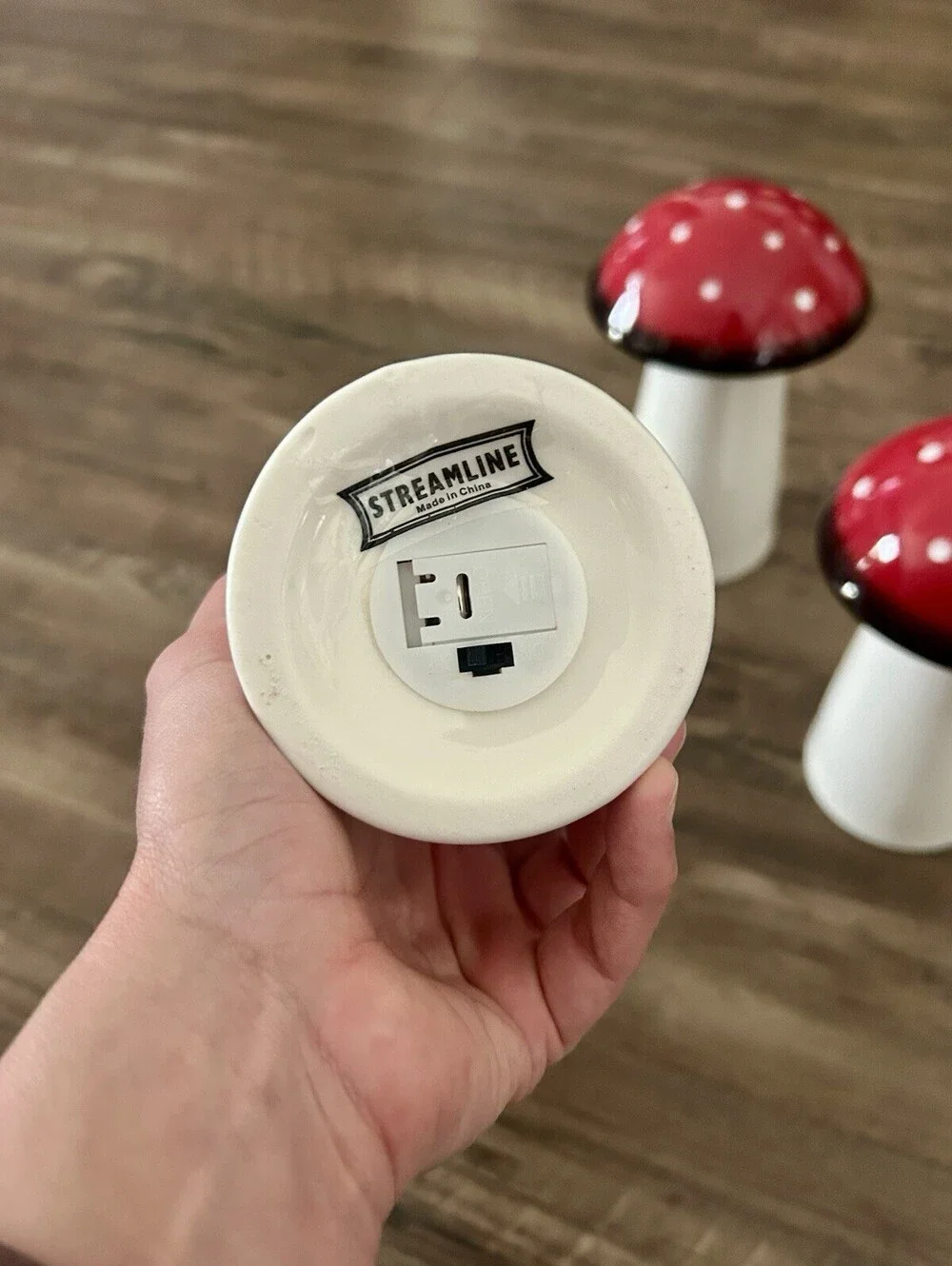 Streamline Imagined Mushroom Light Bundle of 3 Lights 7” Tall